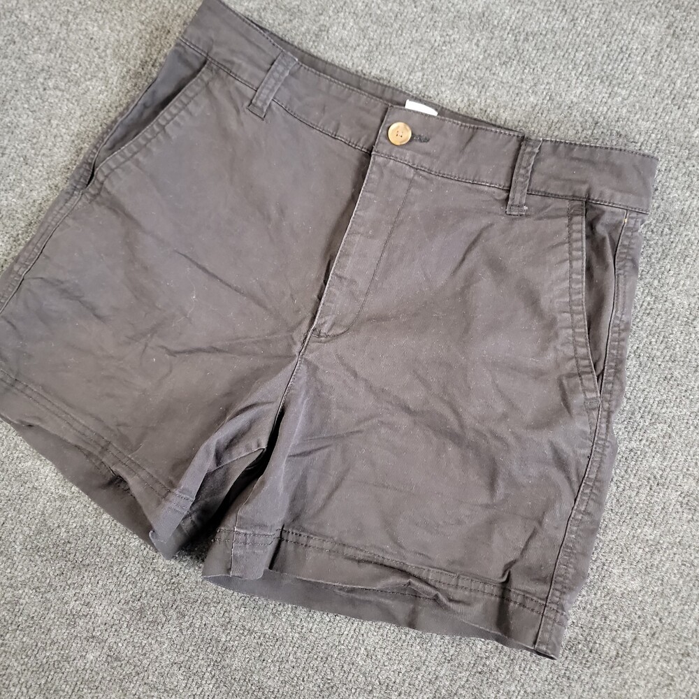 Gap Size 10 Girlfriend Khaki Short Chambray Black 100% Cotton Women's Shorts